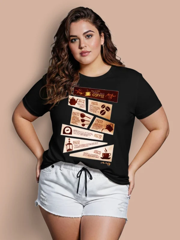 ZT Originals: Coffee Printed Regular T-shirt