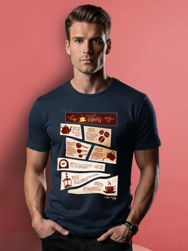 ZT Originals: Coffee Graphic Printed Regular T-shirt