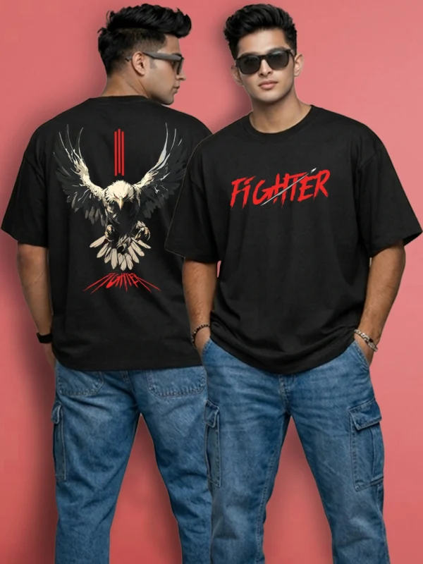 ZT Originals: Fighter Graphic Printed Oversized T-shirt
