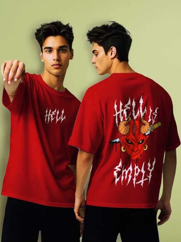 ZT Originals: Hell is Empty Graphic Printed Oversized T-shirt