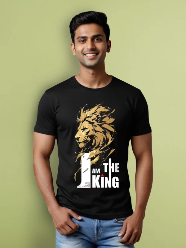 ZT Originals: I am The King Graphic Printed Regular T-shirt