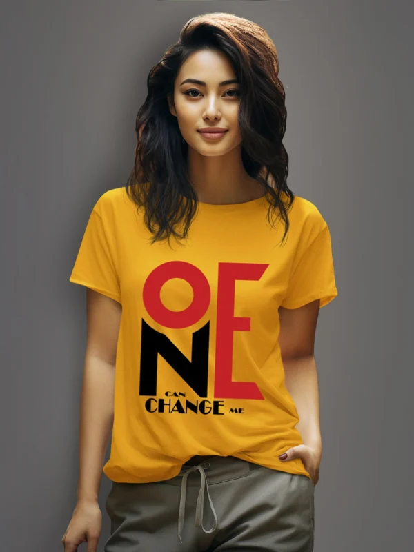 ZT Originals: No One Can Change Me Printed Regular T-shirt