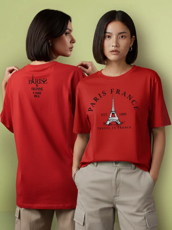 ZT Originals: Paris Graphic Printed Oversized T-shirt