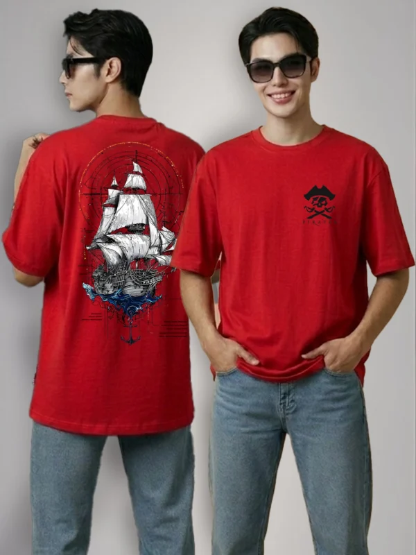 ZT Originals: Pirates Graphic Printed Oversized T-shirt