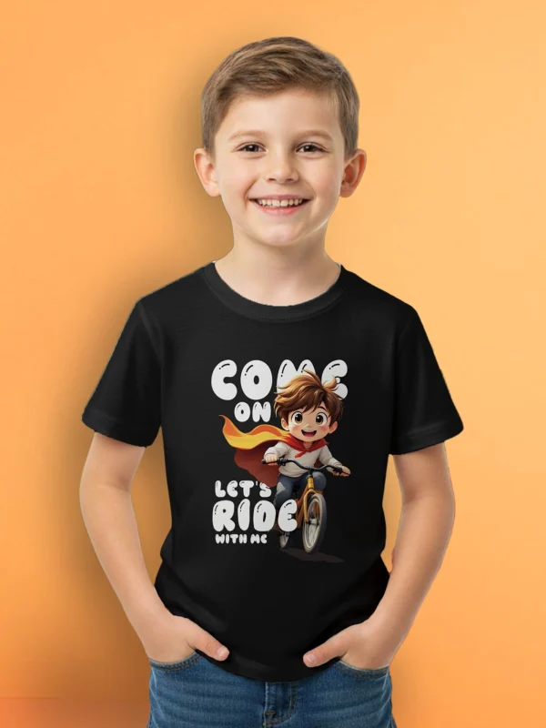 ZT Originals: Kids Boy Rider Graphic Printed Regular T-shirt