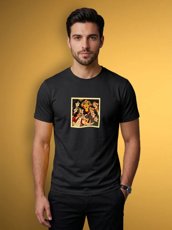 ZT Originals: Durga Pujo Bijoya Graphic Printed Regular T-shirt