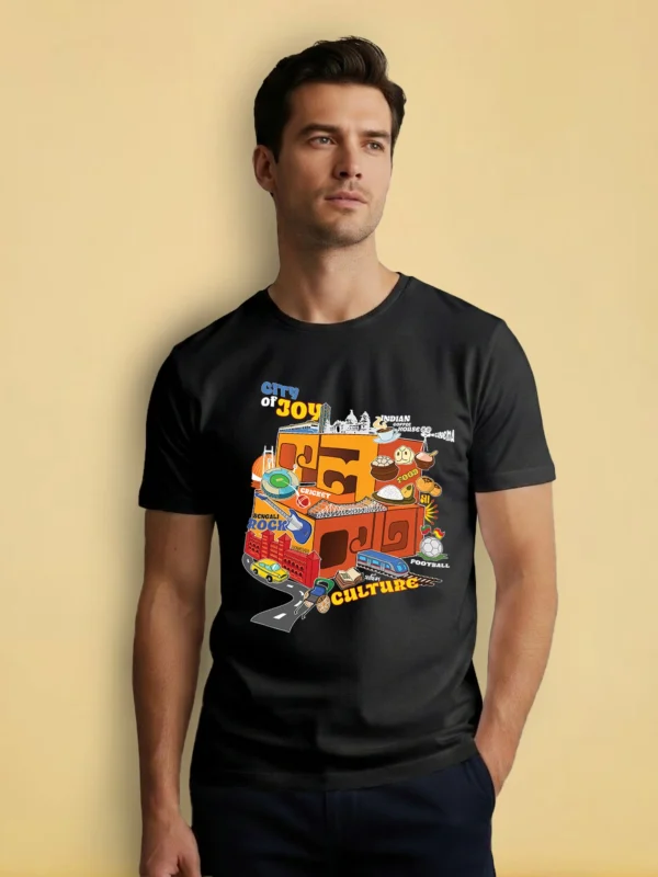ZT Originals: Kolkata Graphic Printed Regular T-shirt