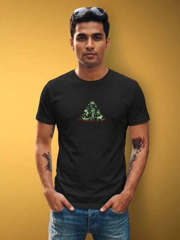 ZT Originals: Pyramid Graphic Printed Regular T-shirt